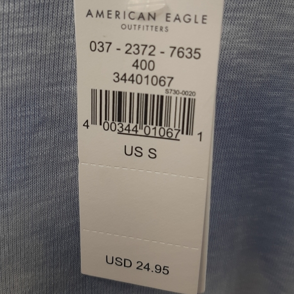 NWT AEO blue tie dye tee small - Picture 3 of 6